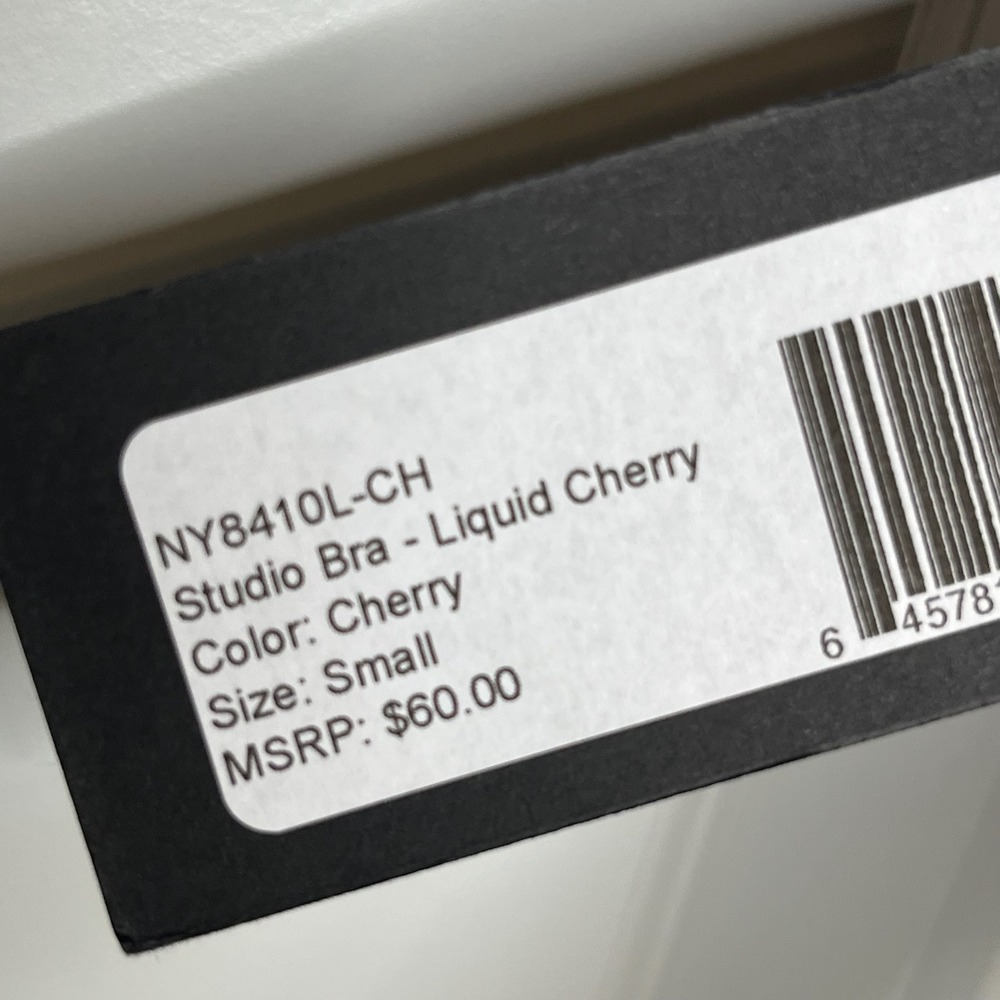NWT Noli Cherry Liquid Leggings & Sports Bra Set Small Red - Picture 7 of 12